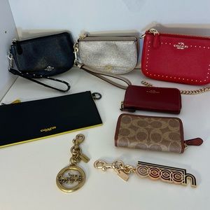 Coach SLG lot card-cases, wristlets, keychains